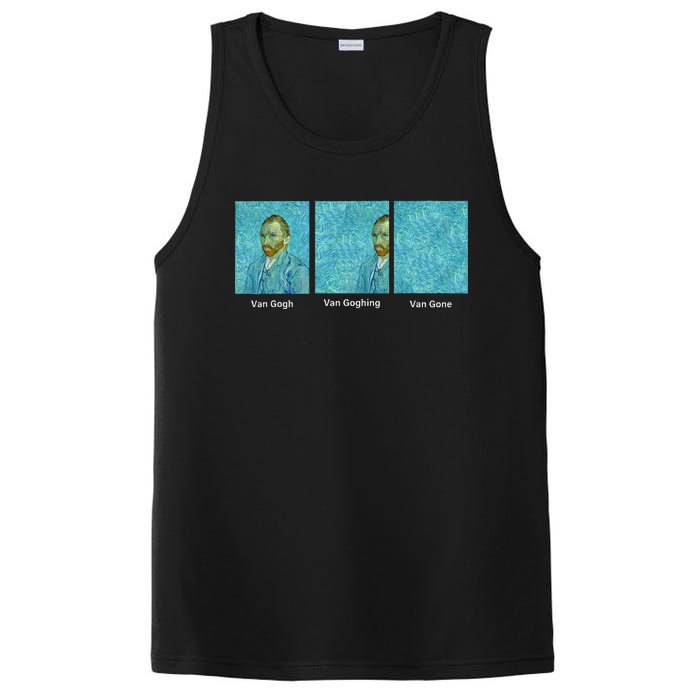 Van Gogh Van Going Van Gone Funny Art Lover PosiCharge Competitor Tank