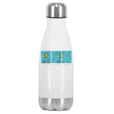 Van Gogh Van Going Van Gone Funny Art Lover Stainless Steel Insulated Water Bottle