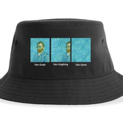 Van Gogh Van Going Van Gone Funny Art Lover Sustainable Bucket Hat