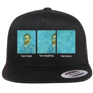 Van Gogh Van Going Van Gone Funny Art Lover Flat Bill Trucker Hat