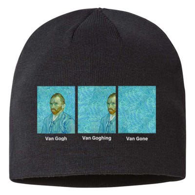 Van Gogh Van Going Van Gone Funny Art Lover Sustainable Beanie