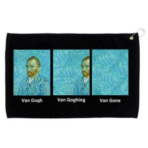 Van Gogh Van Going Van Gone Funny Art Lover Grommeted Golf Towel