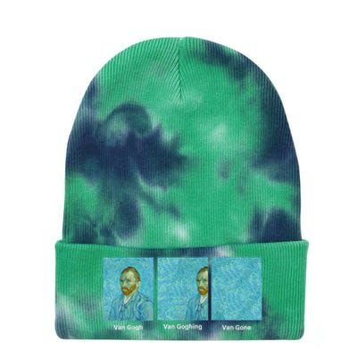 Van Gogh Van Going Van Gone Funny Art Lover Tie Dye 12in Knit Beanie