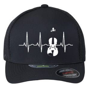 Violin Gifts Violin Player For Violinist Heartbeat Flexfit Unipanel Trucker Cap