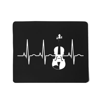 Violin Gifts Violin Player For Violinist Heartbeat Mousepad