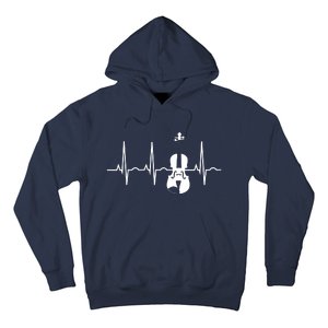 Violin Gifts Violin Player For Violinist Heartbeat Hoodie