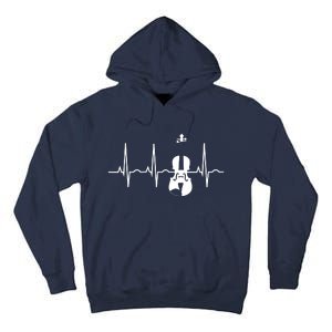 Violin Gifts Violin Player For Violinist Heartbeat Tall Hoodie