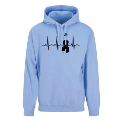 Violin Gifts Violin Player For Violinist Heartbeat Unisex Surf Hoodie