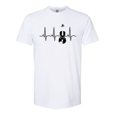 Violin Gifts Violin Player For Violinist Heartbeat Softstyle® CVC T-Shirt