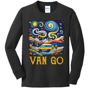 Van Go Vanlife Accessories Artist Funny Art Teacher Kids Long Sleeve Shirt