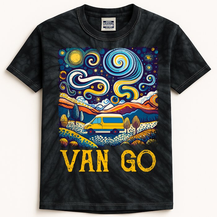 Van Go Vanlife Accessories Artist Funny Art Teacher Kids Tie-Dye T-Shirt