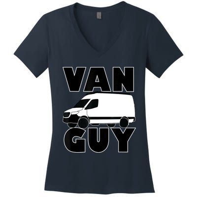 Van Guy Women's V-Neck T-Shirt