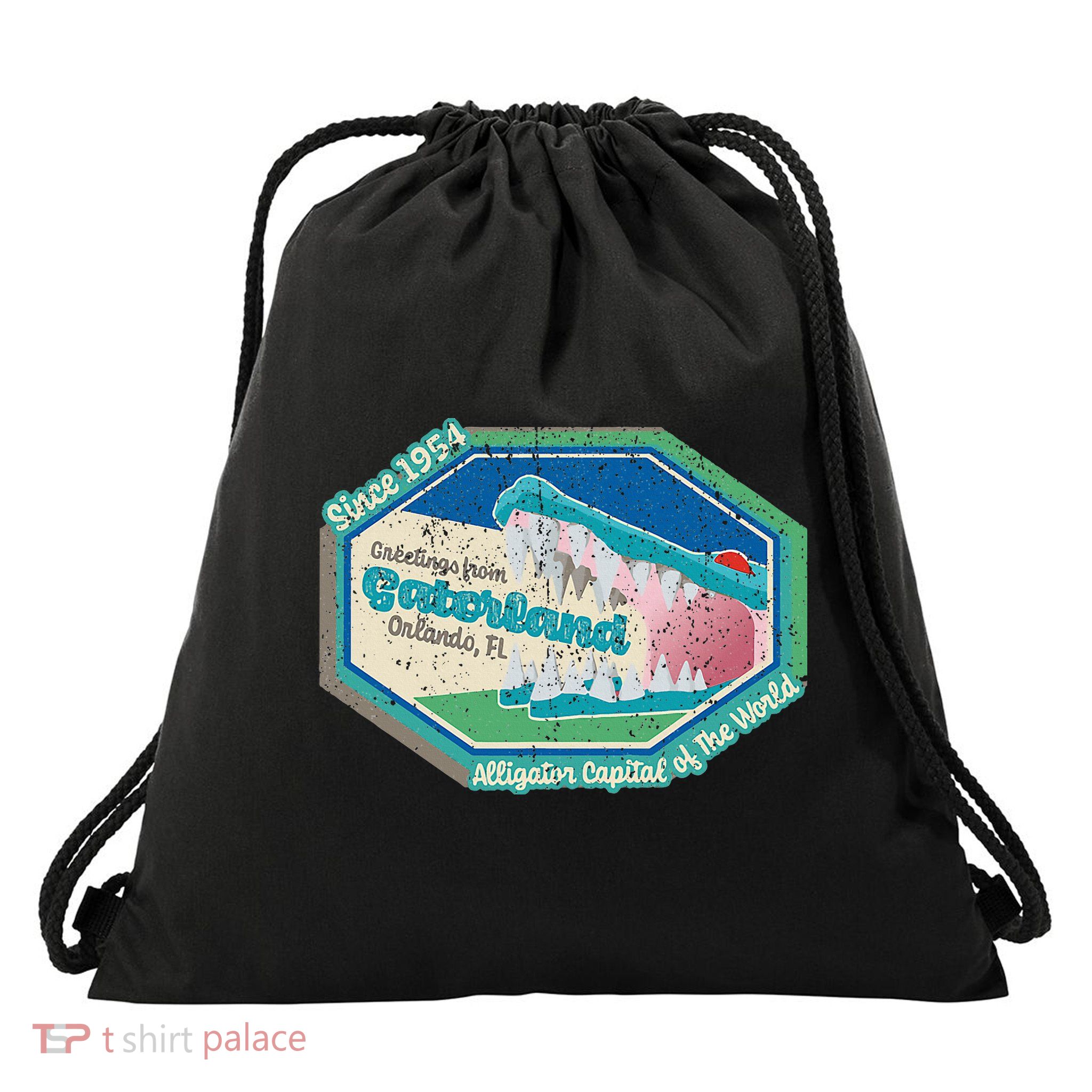Vintage Gatorland Drawstring Bag