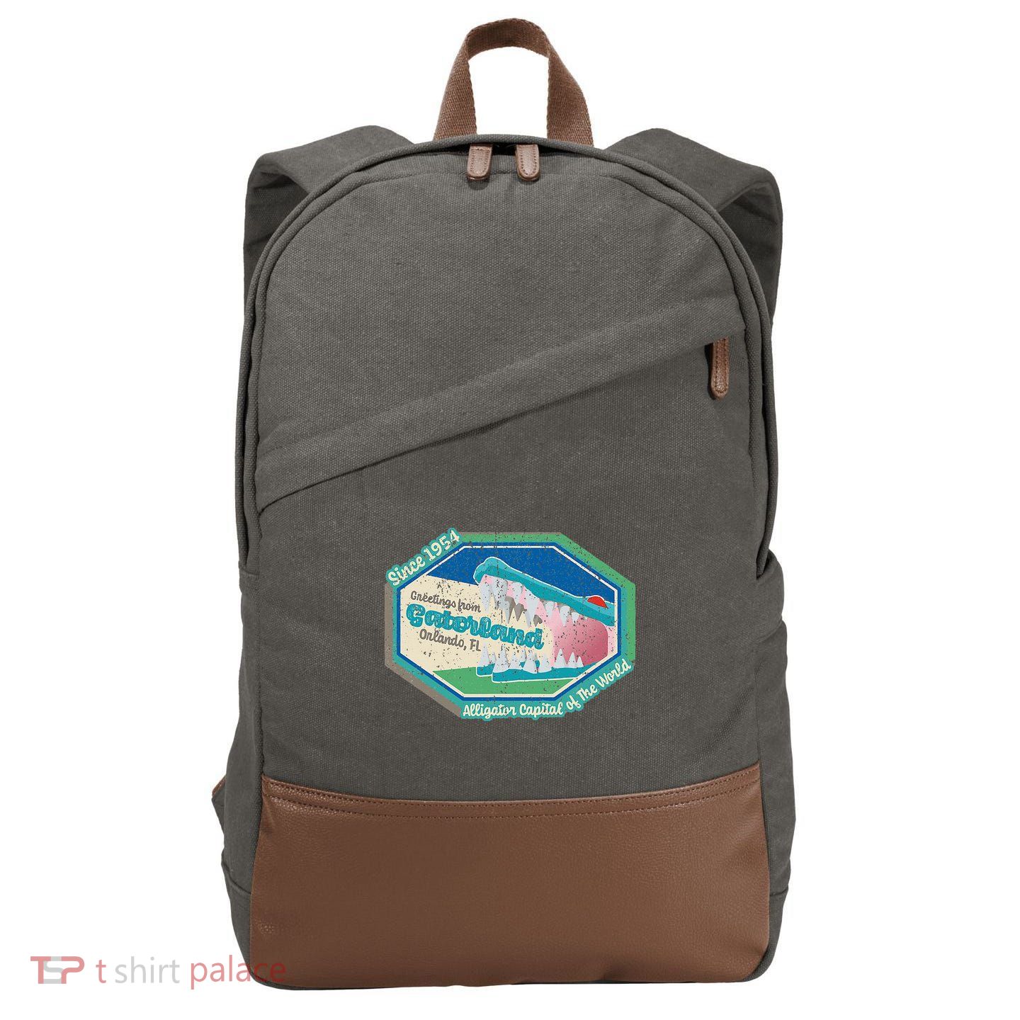 Vintage Gatorland Cotton Canvas Backpack