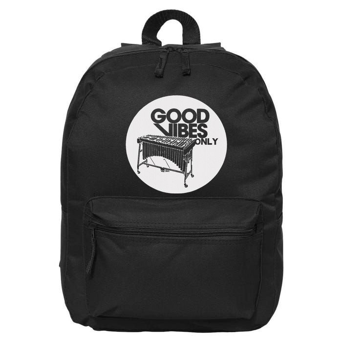 Vibraphone Good Vibes Only Vibraphonist & Marimba Player 16 in Basic Backpack