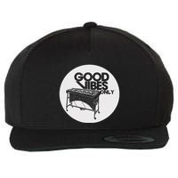 Vibraphone Good Vibes Only Vibraphonist & Marimba Player Wool Snapback Cap