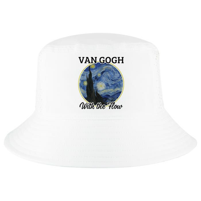 Van Gogh With The Flow Funny Artist Pun Humor Cool Comfort Performance Bucket Hat