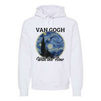 Van Gogh With The Flow Funny Artist Pun Humor Premium Hoodie