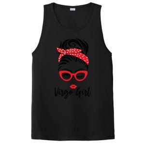 Virgo Girl Wink Eye Woman Face Wink Eyes Lady PosiCharge Competitor Tank