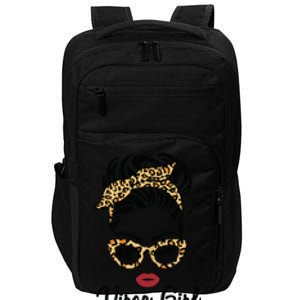 Virgo Girl Woman Face Leopard Bandana Wink Eye Impact Tech Backpack