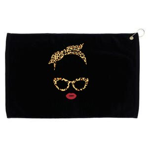 Virgo Girl Woman Face Leopard Bandana Wink Eye Grommeted Golf Towel