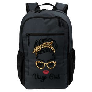 Virgo Girl Woman Face Leopard Bandana Wink Eye Daily Commute Backpack