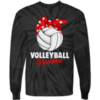 Volleyball Grandma Women Tie-Dye Long Sleeve Shirt