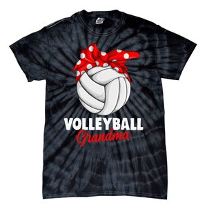 Volleyball Grandma Women Tie-Dye T-Shirt