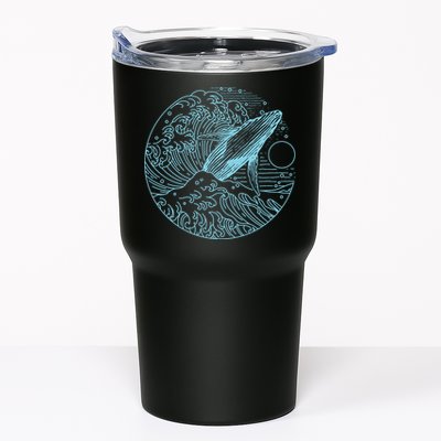 Vintage Great Wave Leaping Humpback Whale Tumbler