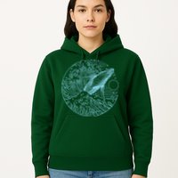 Vintage Great Wave Leaping Humpback Whale Hoodie