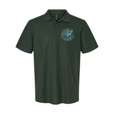 Vintage Great Wave Leaping Humpback Whale Polo