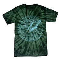 Vintage Great Wave Leaping Humpback Whale Tie-Dye T-Shirt