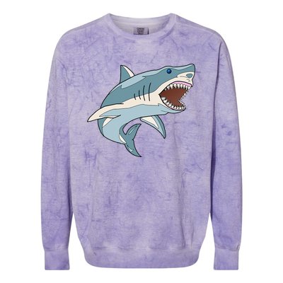 Vintage Great White Shark Colorblast Crewneck Sweatshirt