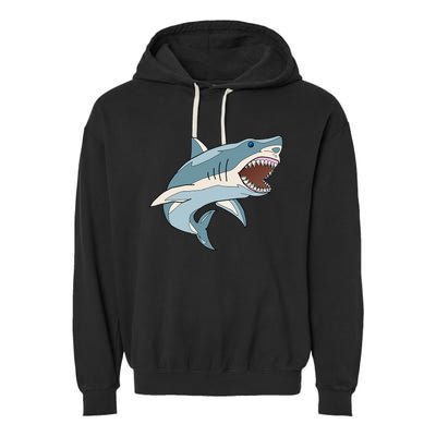 Vintage Great White Shark Garment-Dyed Fleece Hoodie