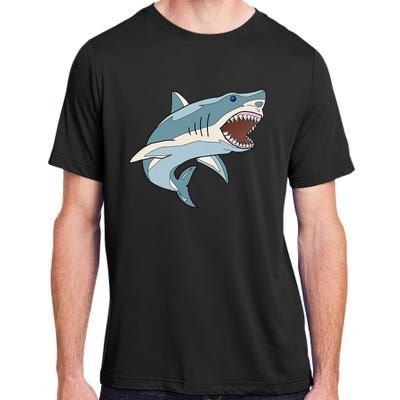 Vintage Great White Shark Adult ChromaSoft Performance T-Shirt