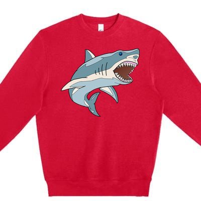 Vintage Great White Shark Premium Crewneck Sweatshirt