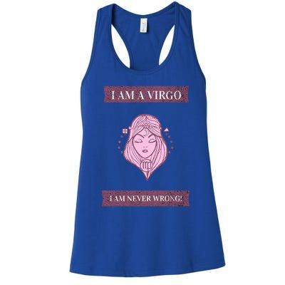 Virgo Gift With Funny Graphic Design Great Gift Women's Racerback Tank