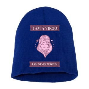 Virgo Gift With Funny Graphic Design Great Gift Short Acrylic Beanie