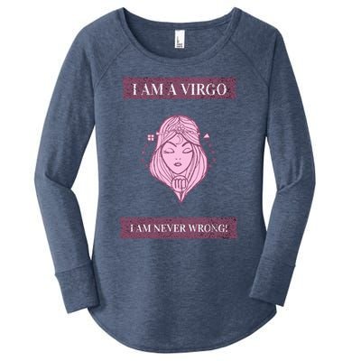 Virgo Gift With Funny Graphic Design Great Gift Women's Perfect Tri Tunic Long Sleeve Shirt