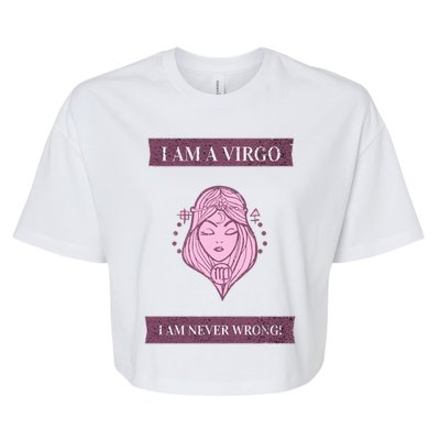 Virgo Gift With Funny Graphic Design Great Gift Bella+Canvas Jersey Crop Tee