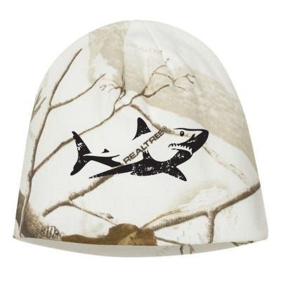 Vintage Great White Shark Silhouette Ocean Predator Kati - Camo Knit Beanie