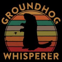 Vintage Groundhog Whisperer Silhouette Gift Ground Hog Day Tank Top