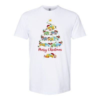 Video Game Xmas Lighting Santa Video Game Christmas Tree Gift Softstyle CVC T-Shirt