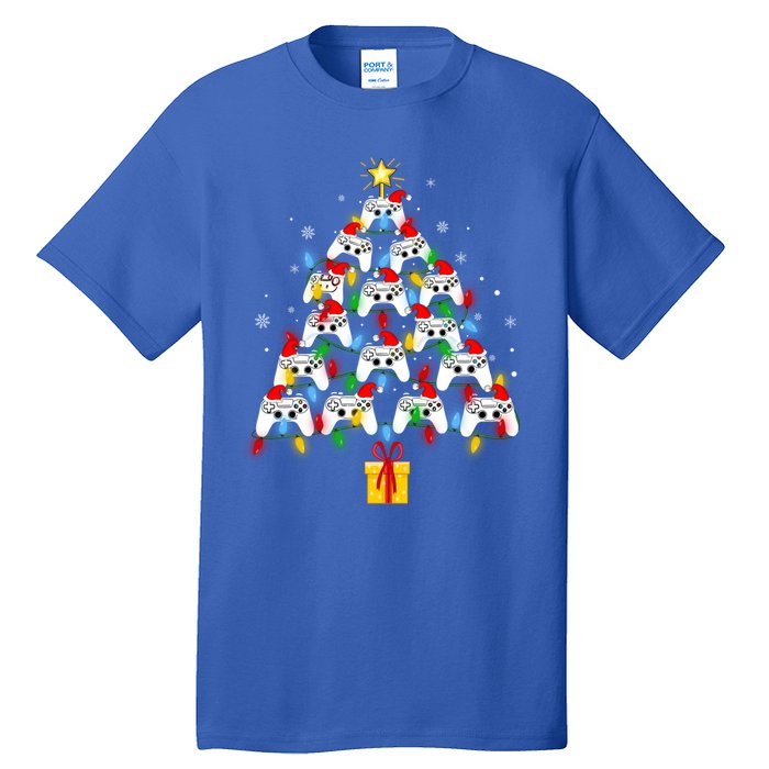 Video Gamer Xmas Gaming Controller Christmas Tree Gift Tall T-Shirt