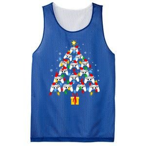 Video Gamer Xmas Gaming Controller Christmas Tree Gift Mesh Reversible Basketball Jersey Tank