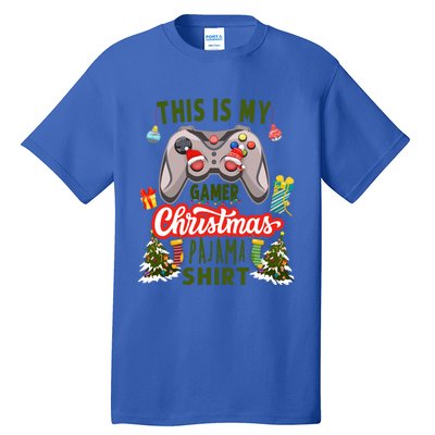 Video Gamer Xmas Grandson Gamer This Is My Christmas Pajama Gift Tall T-Shirt