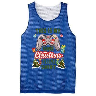 Video Gamer Xmas Grandson Gamer This Is My Christmas Pajama Gift Mesh Reversible Basketball Jersey Tank