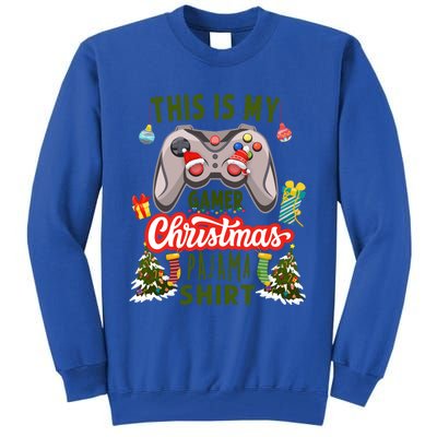 Video Gamer Xmas Grandson Gamer This Is My Christmas Pajama Gift Tall Sweatshirt