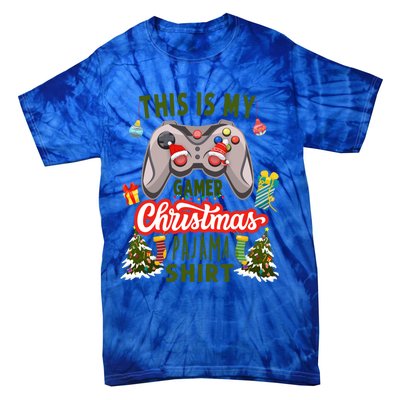 Video Gamer Xmas Grandson Gamer This Is My Christmas Pajama Gift Tie-Dye T-Shirt