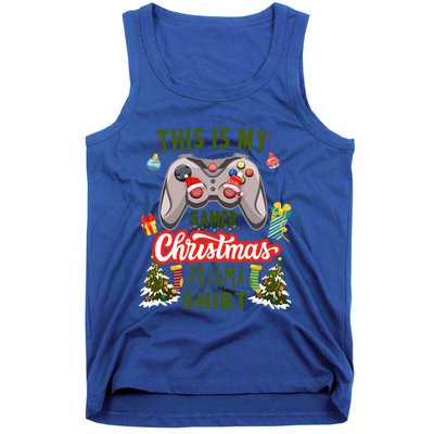 Video Gamer Xmas Grandson Gamer This Is My Christmas Pajama Gift Tank Top